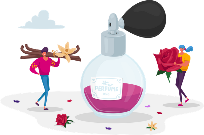 Creando una composición de perfume